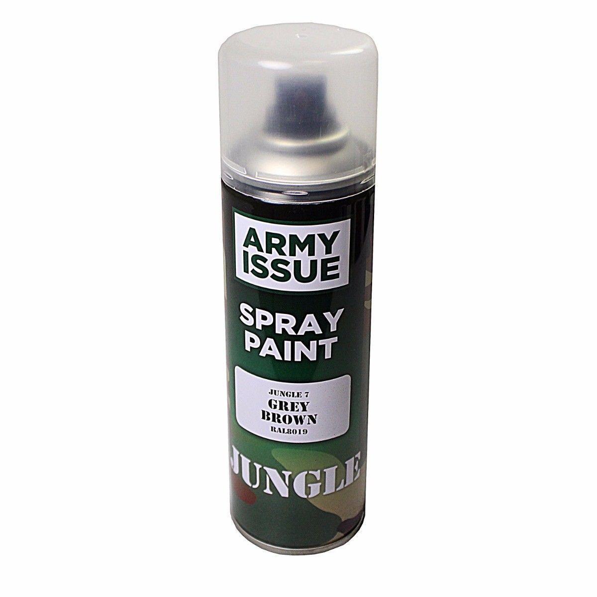 Paint Factory Spray Paint Army Issue Jungle Grey Brown 250ml 7394 (Parcel Rate)
