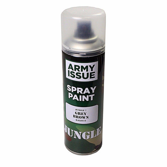 Paint Factory Spray Paint Army Issue Jungle Grey Brown 250ml 7394 (Parcel Rate)