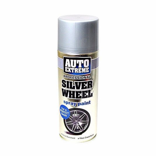 400ml SILVER WHEEL Spray Paint Aerosol Can Auto Extreme Car Van Bike   1923 (Parcel Rate)