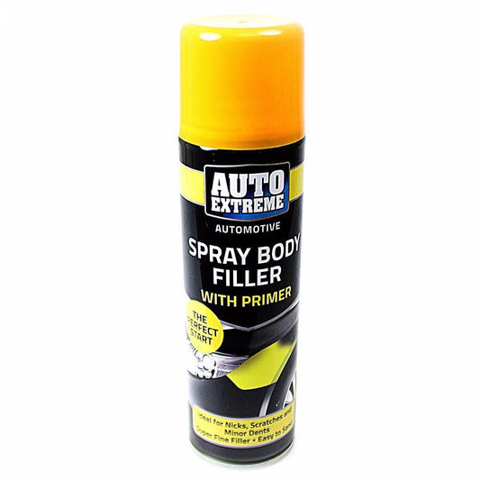 Spray Paint Can Gloss SPRAY BODY FILLER WITH PRIMER Aerosol AUTO EXTREME 250ML   7356 (Parcel Rate)