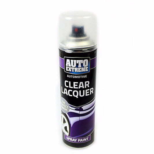 Spray Paint Can Gloss CLEAR LACQUER Aerosol AUTO EXTREME 250ML  1905 (Parcel Rate)