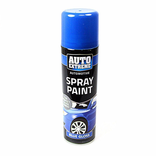 Spray Paint Can Gloss BLUE Aerosol AUTO EXTREME 250ML   1908 (Parcel Rate)