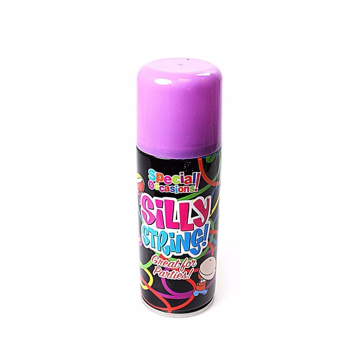 Assorted Colours Silly String For Special Occasions Parties 8002 (Parcel Rate)