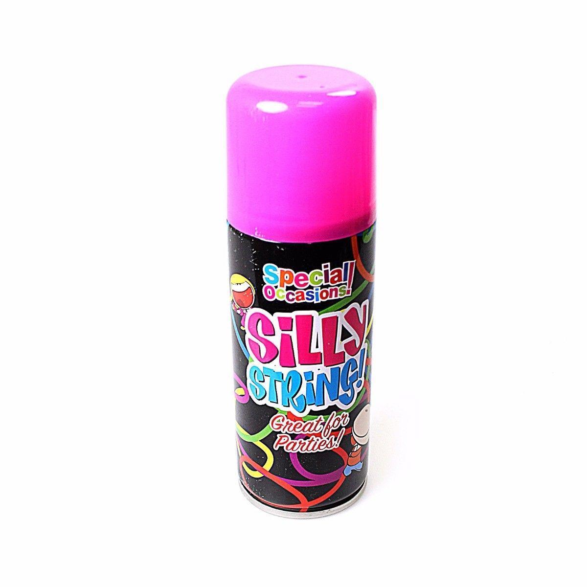 Assorted Colours Silly String For Special Occasions Parties 8002 (Parcel Rate)