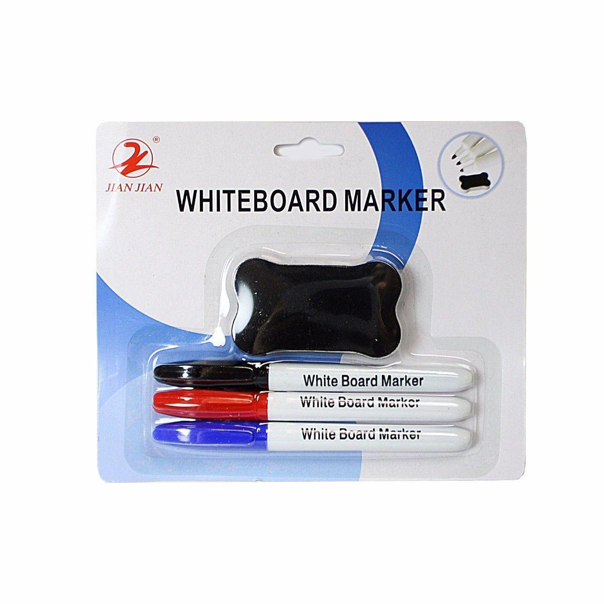 White Board Marker Pens & Eraser Pack 3521 (Parcel Rate)