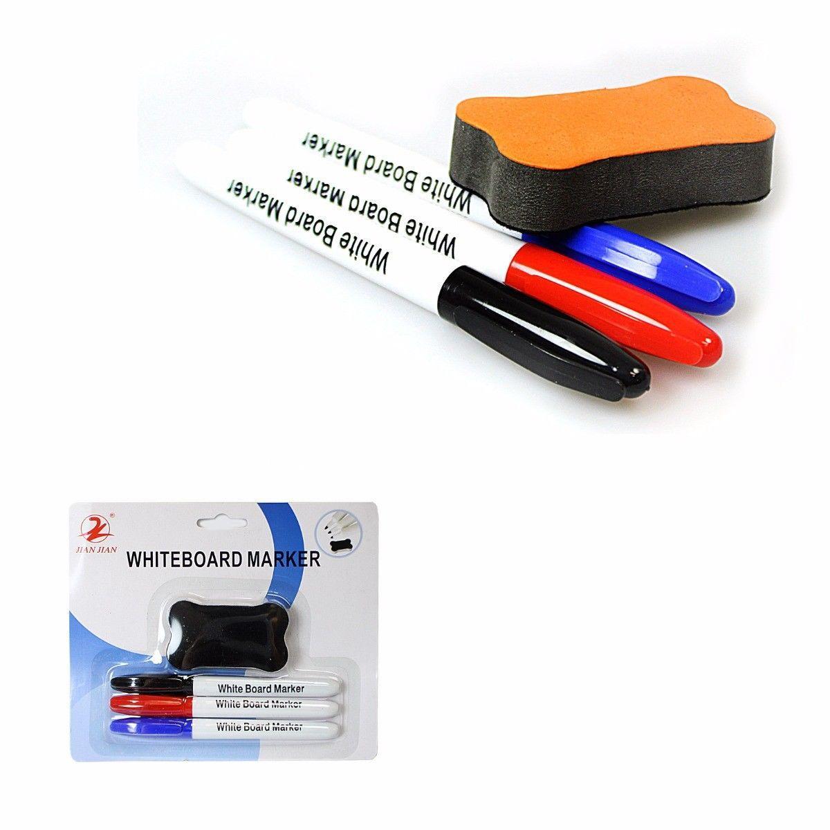 White Board Marker Pens & Eraser Pack 3521 (Parcel Rate)