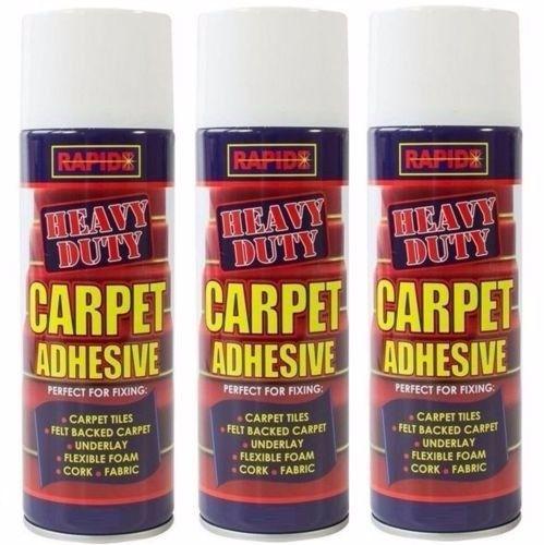 Carpet Contact Adhesive Heavy Duty Spray Glue Craft Mount 500ml   7479 (Parcel Rate)