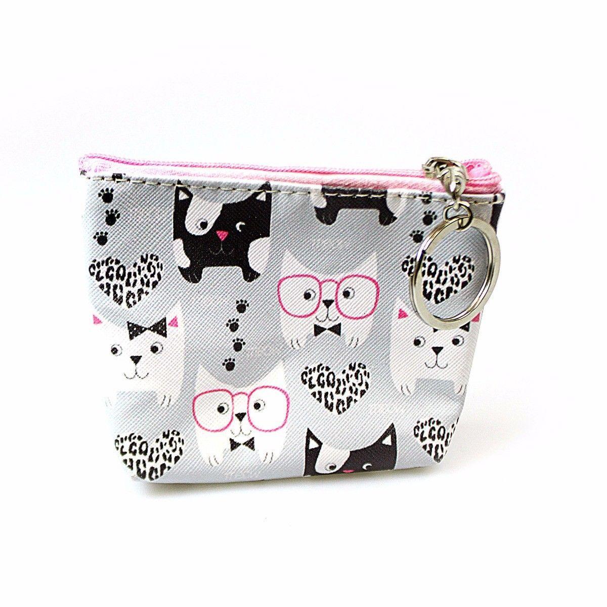 LADIES AND GIRLS 'CAT' PURSE  4503 (Parcel Rate)