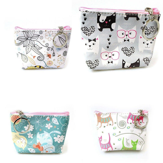 LADIES AND GIRLS 'CAT' PURSE  4503 (Parcel Rate)