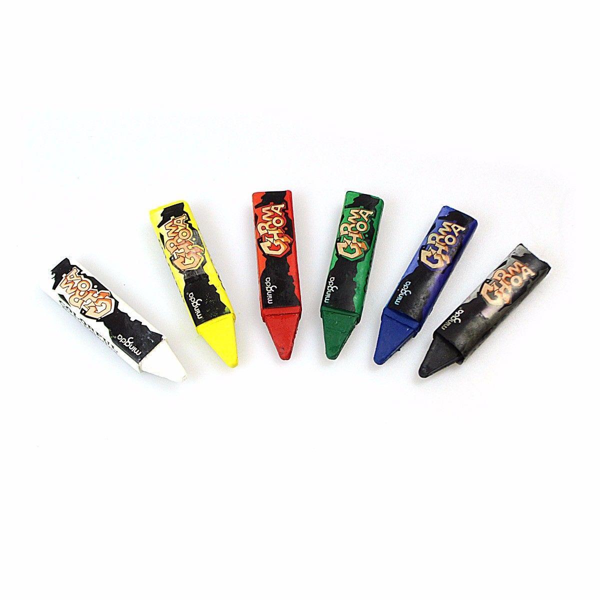 Face Decorating Crayons Pack Of 6 Assorted Colours 3003 (Parcel Rate)
