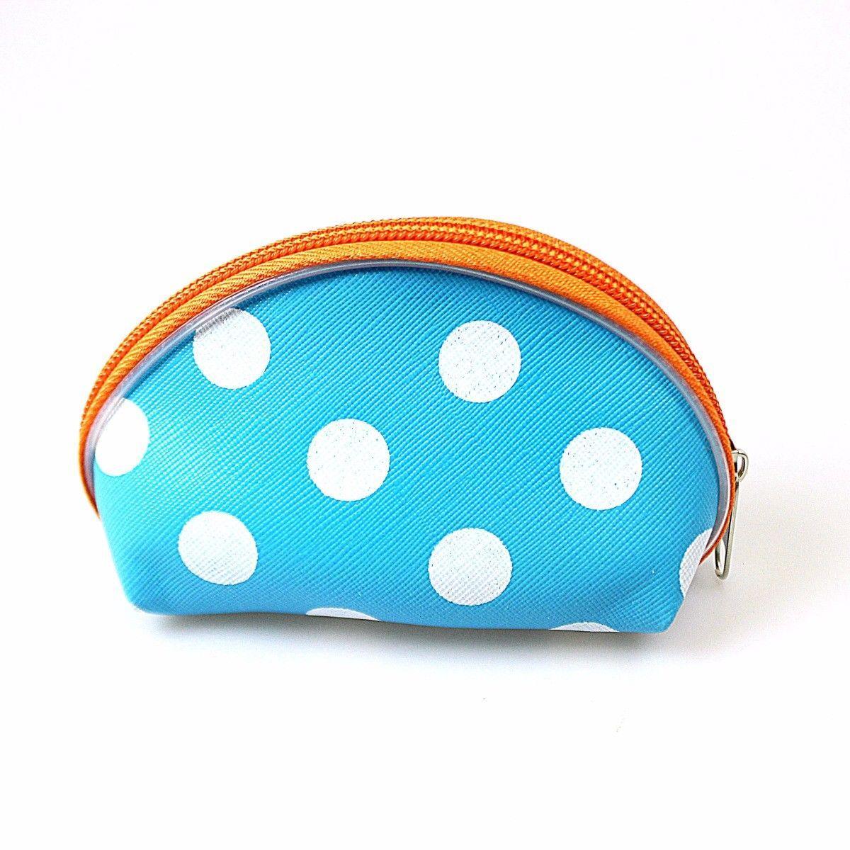 POLKA DOT LADIES PURSE IN ASSORTED COLOURS  4501 (Large Letter Rate)
