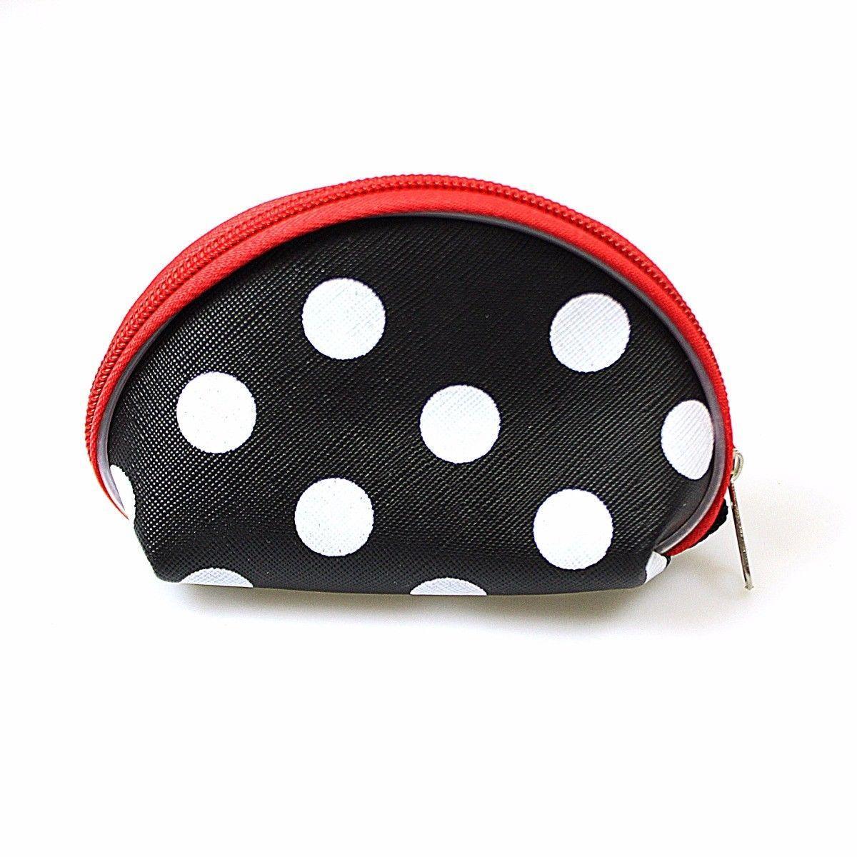 POLKA DOT LADIES PURSE IN ASSORTED COLOURS  4501 (Large Letter Rate)