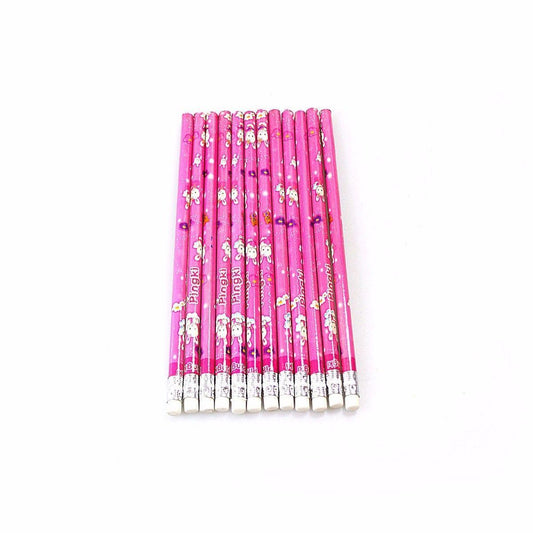 12 Pack Pink  Blue Pencils Kids Stationery 1547 (Large Letter Rate)
