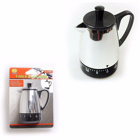 Modern Timer Kettle 80mm x 100mm Kitchen Home 4382 (Parcel Rate)