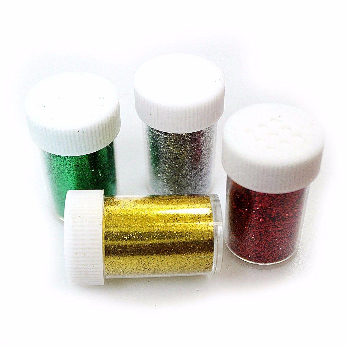 Art And Crafts 4 Assorted Colour Creative Fun Glitter Shakers 1 Pack P2447 (Parcel Rate)