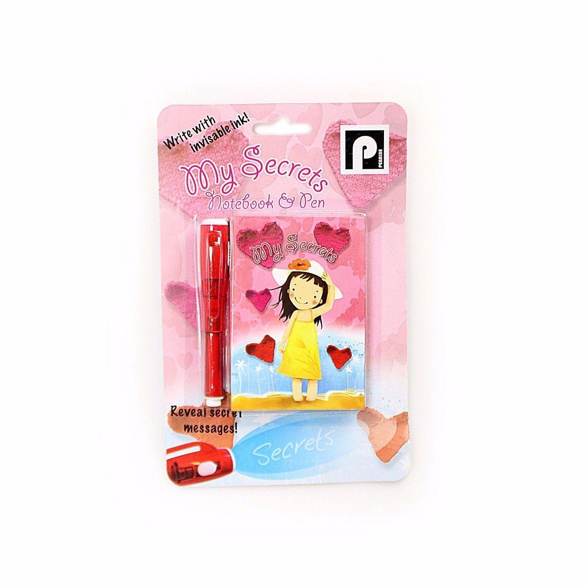 Girls My Secrets Notebook & Pen With Invisible Ink 3669 (Parcel Rate)