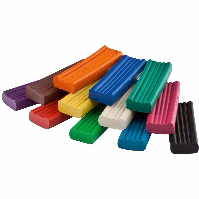 Modelling Clay 12 Assorted Colours Art & Craft 3925 (Parcel Rate)