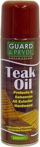 Teak Oil Spray Can 250ml Guard & Pryde 5705 (Parcel Rate)
