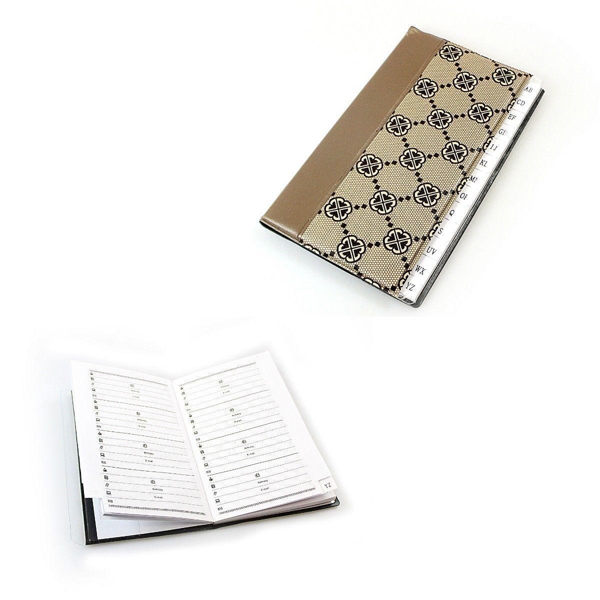 Standard Beige Address Book A6 Size Home 0739 (Large Letter Rate)