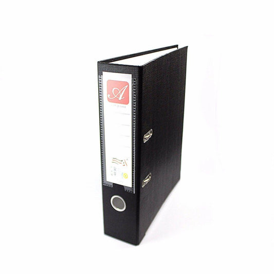 Black A4 Document Ring Binder Lever Arch File School Home Office 1003 (Parcel Rate)