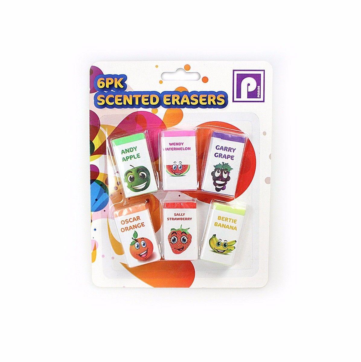 Scented Erasers In Fruit Character Packs Arts & Craft 3966 (Large Letter Rate)
