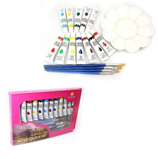 12 Pack Freshwater Artistic Colour Paints With Brushes and Palette Included   1550 (Large Letter Rate)