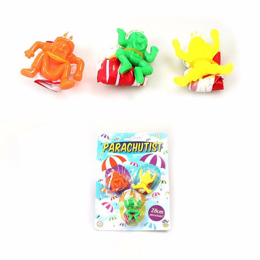 Pack Of 3 Childrens Toy Parachutist Ogres Toy 28cm T79069 (Parcel Rate)