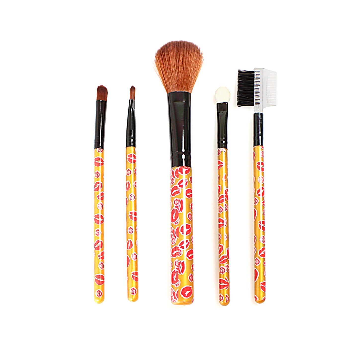 Makeup Cosmetic Brush Set 5 Piece Assorted Colours 2236 (Parcel Rate)