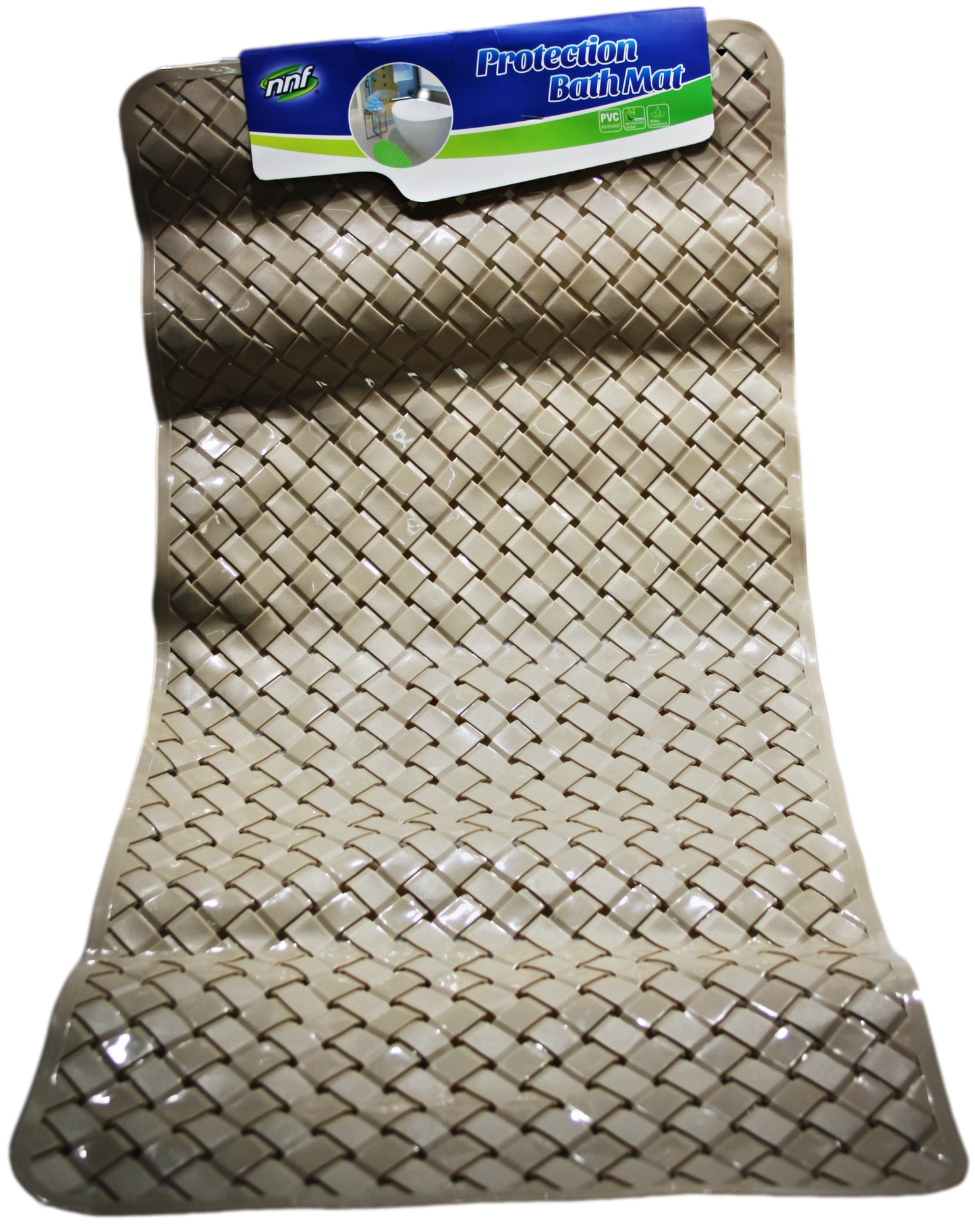 Anti Slip Underlay Style Bathroom Mat 38 x 68cm Assorted Colours 6711 (Parcel Rate)