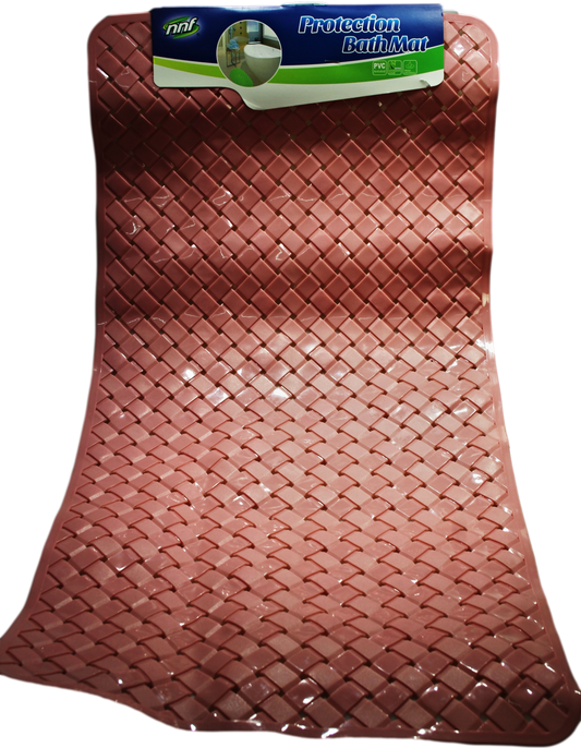 Anti Slip Underlay Style Bathroom Mat 38 x 68cm Assorted Colours 6711 (Parcel Rate)