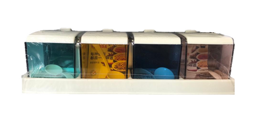 Plastic Spice Seasoning Jar Storage Rack 28 x 8 cm 6829 (Parcel Rate)