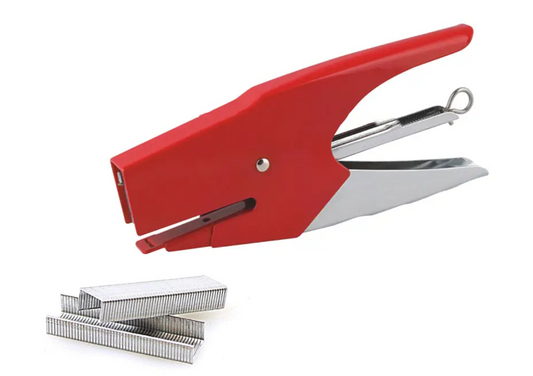 Stationary Metal Stapler with 1 Pack Staples No.4/6 16 cm  Assorted Colours 6875 (Parcel Rate)
