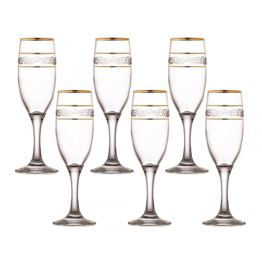 Sultan Misket Glasses Set Of 6 190cc  6 1/2oz MIS549GY0 (Parcel Rate)p