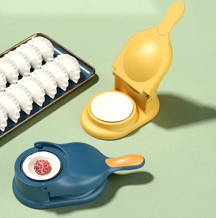 Plastic Portable Dumpling Mould Maker 25 x 7 cm Assorted Colours 7165 (Parcel Rate)
