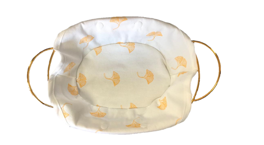 Metal Wire Fruit Bread Serving Basket Gold with Handles 27 x 21 x 7 cm 7304 (Parcel Rate)