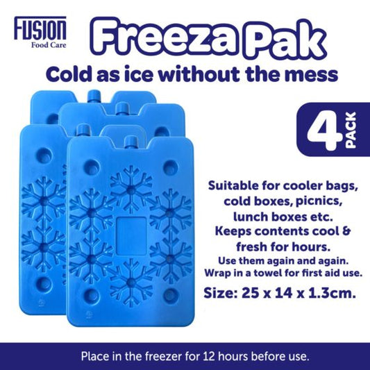 Freezer Ice Pack 24 x 15 x 1.3 cm Set of 4 7329 (Parcel Rate)