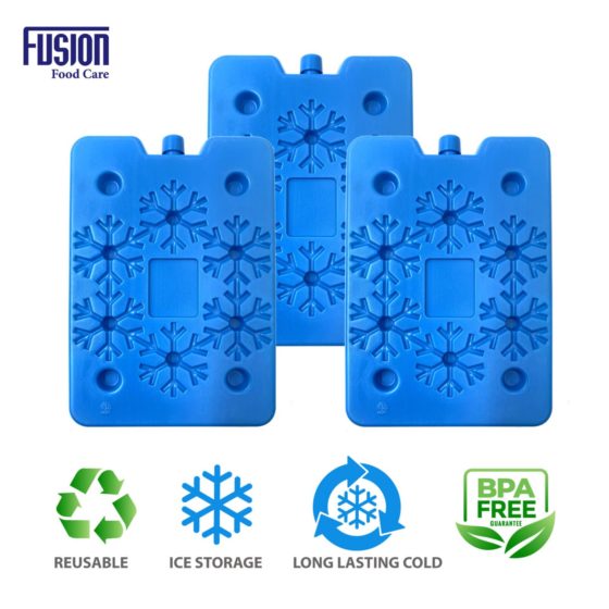 Freezer Ice Pack 24 x 15 x 1.3 cm Set of 4 7329 (Parcel Rate)