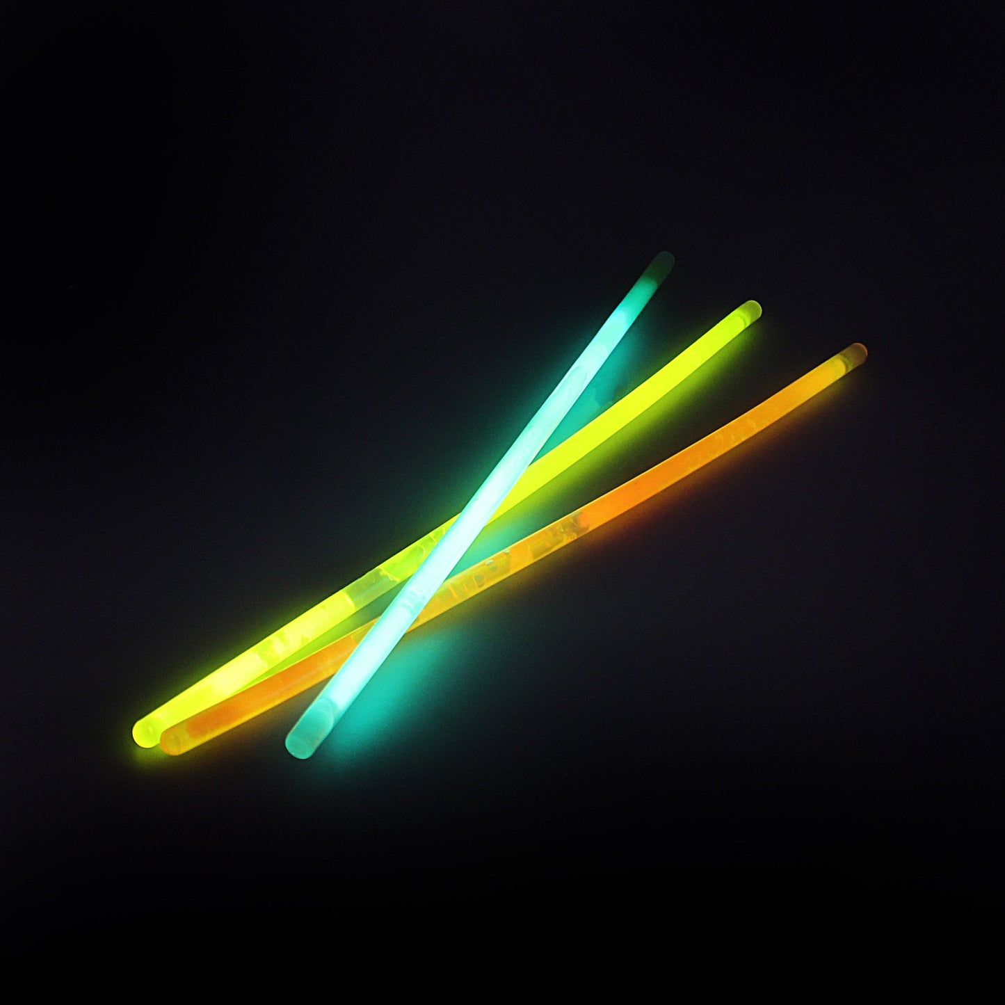 8" 3 in 1 Glow Stick Bracelet Green Yellow Orange Status 8775 (Large Letter Rate)