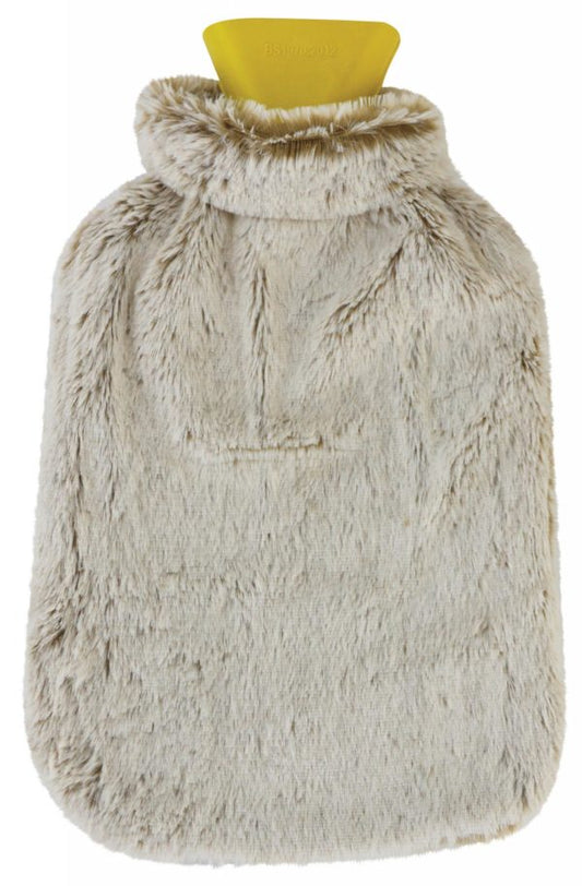 DGI Hot Water Bottle with Faux Fur Cover 2.0L 33 x 20 cm 9949 (Parcel Rate)