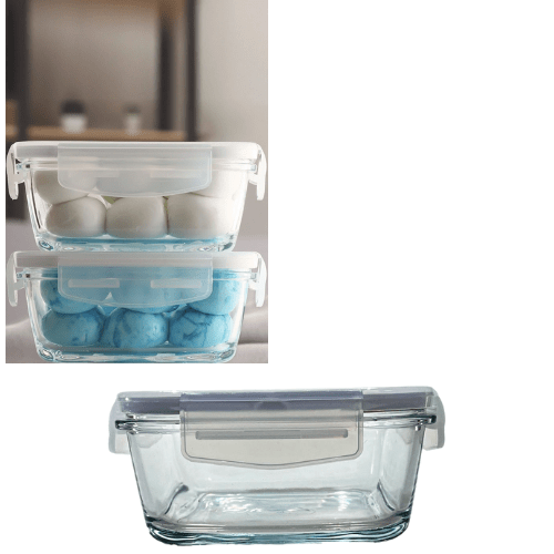 Glass Food Container With Plastic Lid Household Use Kitchen 720cc FRS247KDP (Parcel Rate)