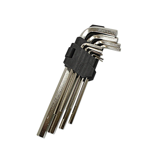 Cobra 9 Piece Large Metric Chrome Hex Ball End Allen Key Wrench Set 1.5-10mm 0591 (Parcel Rate)