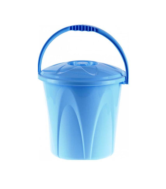 10 Litre Bucket With Lid and Handle Kitchen Bathroom Storage Bucket AK186 (Parcel Rate)