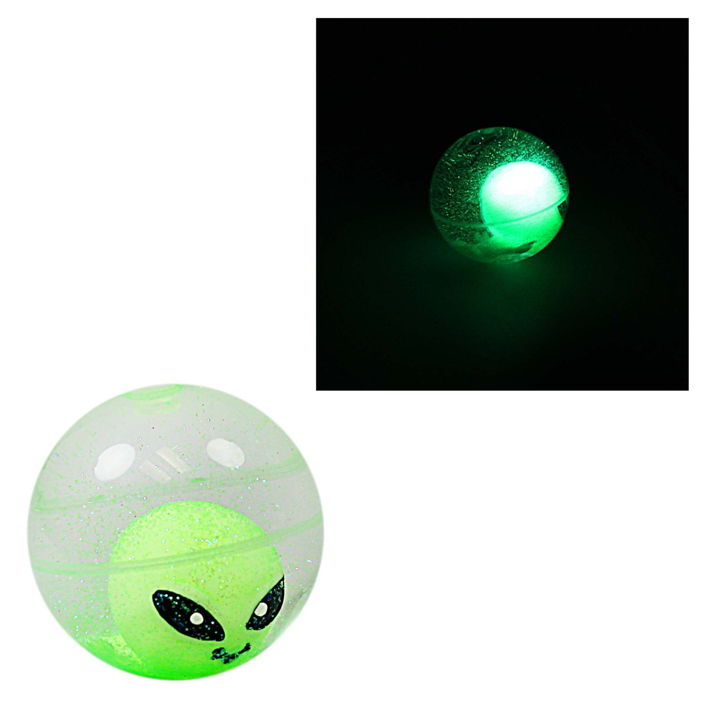 Alien Invasion Flashing Baby Alien Blinkers Bounce Ball Light Up 1373695 (Parcel Rate)