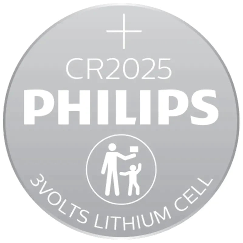 Philips Lithium Coin Battery 3V CR2025 x5 PHICR2025B5 (Large Letter Rate)