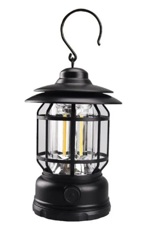 Camping Light Lantern 16 x 11 cm Plastic Assorted Colours 7158 (Parcel Rate)