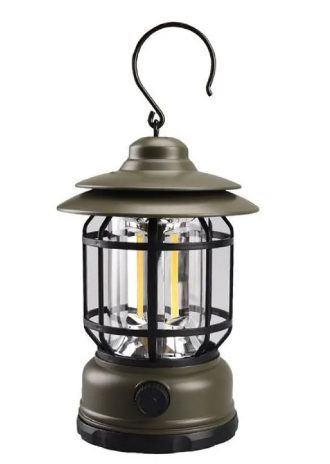 Camping Light Lantern 16 x 11 cm Plastic Assorted Colours 7158 (Parcel Rate)