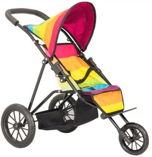 Babychic Jogger Doll Pram Rainbow 1423812 (Big Parcel Rate)