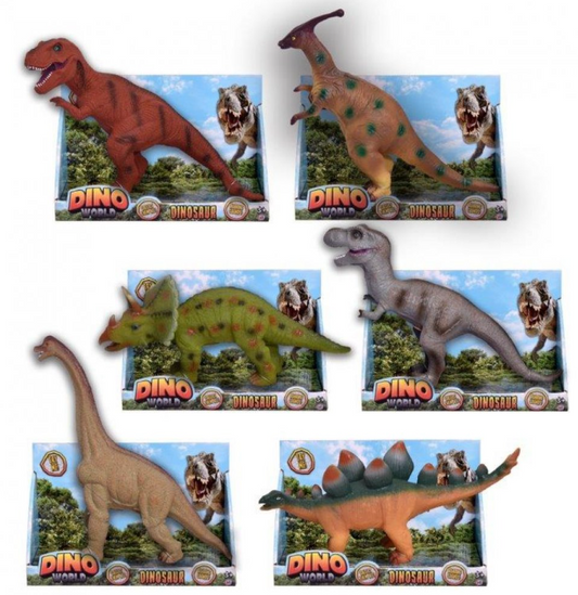 Children's Toy Dinosaur With Sound 40cm Assorted Dinosaur Designs 1374182 (Parcel Rate)