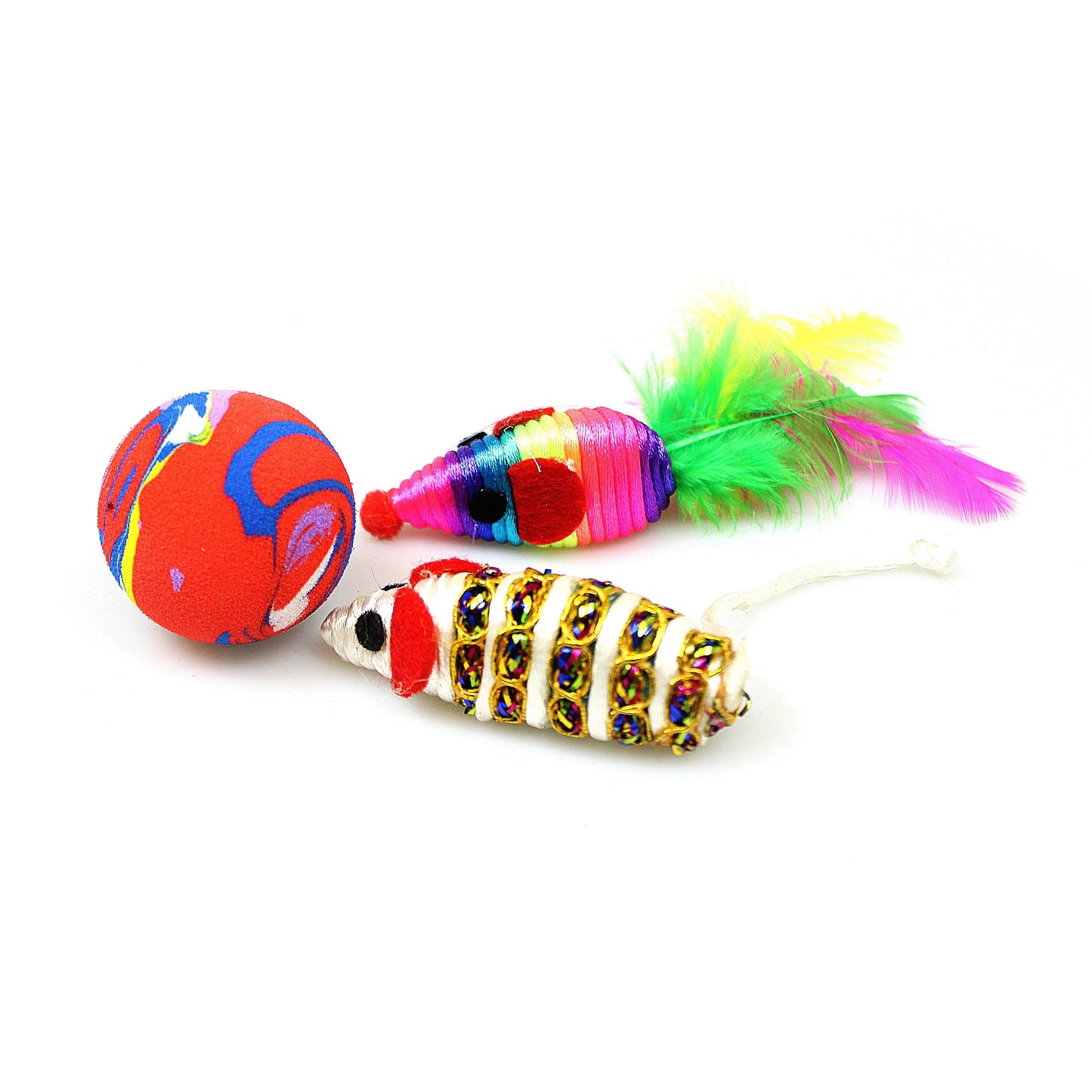 Pet Cat Dog Teething Fetch Toy Indoor Outdoor Cats Mouse Style Toy 3606 (Parcel Rate)
