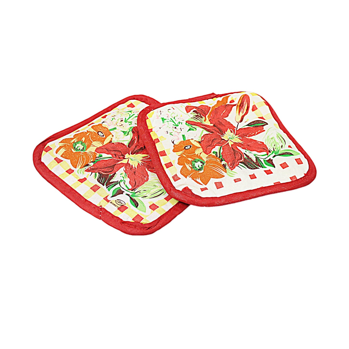 Floral Decorative Heat Proof Handy Oven Gloves Mittens 0317 (Parcel Rate)